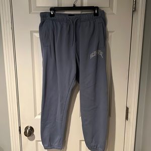 H&M men’s joggers | Greyish Blue | Original printed on thigh